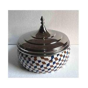 Incrustation de nacre moderne en bois et acier inoxydable passe au lave-vaisselle chauffe-aliments en verre casserole de service ustensiles de cuisine pour usage domestique - Product Image 2