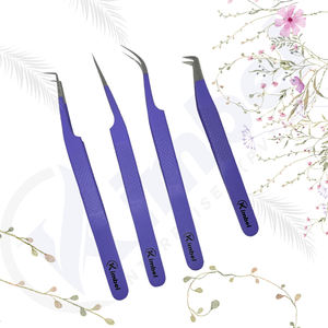 Pince à épiler professionnelle personnalisable en acier inoxydable avec embout en fibre Emballage personnalisé - Product Image 6