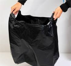 ถุงผ้าพับด้านข้างสีดำจาก HDP/ldpe ถุงใส่ขยะพลาสติกและซื้อเสื้อยืด - Product Image 6