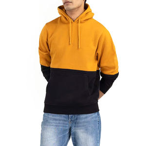 Sudadera con capucha de algodón 100% para hombre de invierno de estilo único-Diseño de bolsillo de uso exterior informal secado rápido y transpirable teñido liso - Product Image 1