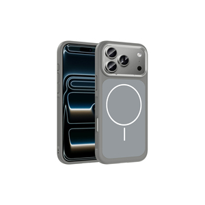 Funda de Silicona Compatible con MagSafe Netzy Luxury Sanremo Finish para iPhone 17 Pro Max, Silicona Suave, Protección de Lente de Cámara de Metal - Product Image 1