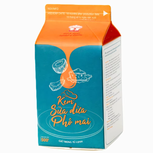 Crème non laitière pour boissons, fabricant direct en gros, OEM/ODM, crème dessert au fromage de coco, crème pour café, thé au lait, 500 g, personnalisable - Product Image 1