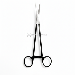 Ciseaux de dissection Metzenbaum de qualité supérieure, courbés/droits, revêtus de noir, instruments dentaires et chirurgicaux professionnels - Product Image 3