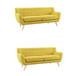 Sofá moderno de dos asientos con cubierta de tela cómoda Venta caliente Precio directo de fábrica al por mayor para hoteles Apartamentos y salas de estar - Product Image 5