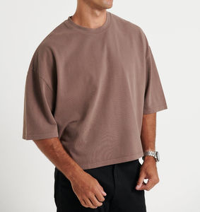 Camiseta Corta de Cuello Redondo con Logotipo Personalizado, 100% Algodón, de Alta Calidad, para Hombre, Precio de Mayoreo, Tarifa Económica - Product Image 4