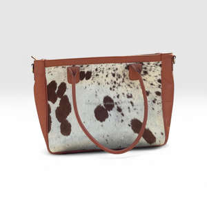 Sac fourre-tout en cuir de vachette véritable fait main, style rustique, couleur unie, avec fermeture éclair et broderie, sac à bandoulière décontracté vintage pour femme - Product Image 6