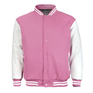 Veste de baseball en cuir style High Street avec broderie en chenille, veste de baseball personnalisée avec lettres - Product Image 3