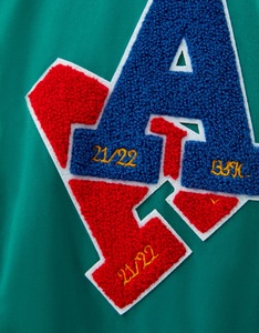 Carta personalizada Chenille Patch Lana Verde American College Varsity Chaquetas Tallas grandes Letterman Chaquetas a granel - Product Image 5