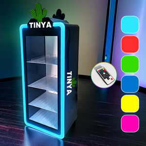 Nhà máy tùy chỉnh LED hiển thị đứng 4 lớp nước hoa thuốc lá tinh dầu thuốc lá Rack hiển thị - Product Image 1