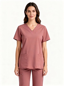Haute qualité vente respirant femme gommages médicaux ensembles en gros fabrication uniforme pour femmes tissu doux infirmière gommages - Product Image 6
