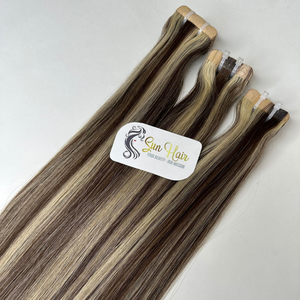 Vente en gros d'extensions de vrais cheveux humains 100% Super Double Natural Straight Piano Color Hot Styles Curl Wave de haute qualité en lot - Product Image 1