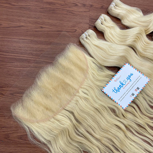 Máquina de extensiones de cabello vietnamita Trama 100% Remy Cabello humano dibujado doble Cutícula Cabello alineado - Product Image 3