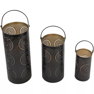 แท่นวางเทียนแผ่นเหล็กแกะสลักดีไซน์แบบมีพื้นผิวเชิงเทียนมีกลิ่นหอมเชิงเทียนตกแต่ง - Product Image 6