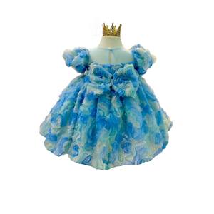 ชุดเดรสเจ้าหญิงแขนสั้นสำหรับเด็กผู้หญิงชุดเดรสแขนสั้นมีหลายสีแบบลอยได้หลายชั้นผลิตแบบ ODM สำหรับเวียดนาม - Product Image 1