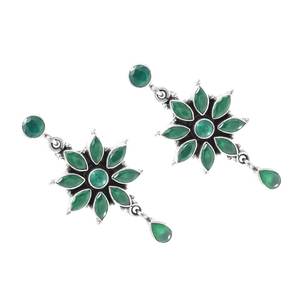 Pendientes de Aventurina de plata de ley 925, pendientes de gota de boda de oro rosa delicado, regalo de aniversario perfecto para ella - Product Image 3