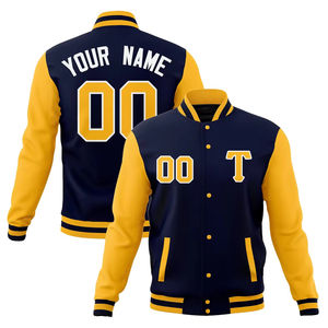 Top qualité laine corps Varsity Letterman veste pour hommes en cuir véritable manches broderie patchs sport veste d'hiver pour hommes - Product Image 1