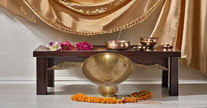 Lámpara de aceite de latón de primera calidad hecha a mano, accesorio tradicional indio dorado Akhand Diya hecho a mano para uso decorativo Diwali - Product Image 2