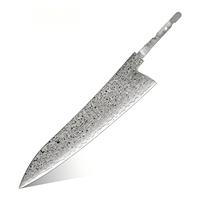 Lames vierges de couteaux de chef japonais OEM en acier Damas VG10 haute dureté – Kits de lames vierges Kiritsuke Santoku DIY haut de gamme pour cuisine