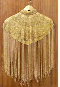 Elegante vestido de fiesta de noche para mujer con capa de cuentas Antiestático Hermosas perlas bordadas con flecos Características - Product Image 4