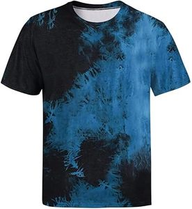 Venta al por mayor de alta calidad 100% algodón lavado tie-dye camiseta logotipo personalizado de impresión de gran tamaño de los hombres tie-dye camiseta - Product Image 2