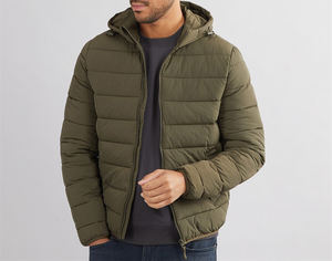 New Design Solid Color Hooded <b>Padded</b> Men Puffer <b>Jacket</b> <b>Waterproof</b> Sports Winter <b>Jacket</b> For Men - Product Image 2