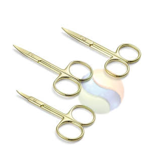 Tijeras para Cutículas de Precisión, Herramienta de Manicura de Acero Inoxidable, Tijeras para Cutículas Curvas EliteEdge |   Uñas Profesionales - Product Image 1