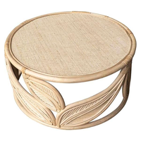 Table ronde en rotin Table basse en rotin Natura Un mélange parfait d'élégance et de fonctionnalité