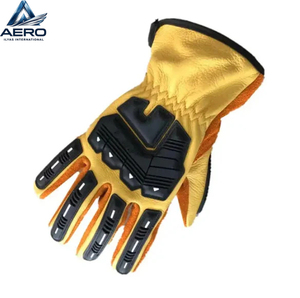 Guantes de trabajo resistentes al aceite y al gas, guantes de seguridad fabricados con TPR de alta calidad, guantes resistentes para trabajo pesado, 24 oz de algodón. - Product Image 6