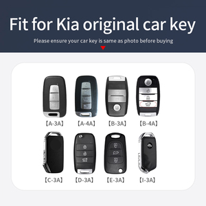 Signal de couverture à distance de clé de voiture en fibre de carbone personnalisé sans blocage pour <span class=keywords><strong>KIA</strong></span> <span class=keywords><strong>CEED</strong></span> 18 Rio II Stufenheck étui à clés de voiture - Product Image 2