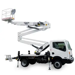 Sıcak satış katlanır kol destek ayağı monte kamyon/hava çalışma platformu kiraz toplayıcı vinç kamyon mevcut