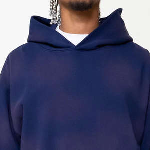 Sudaderas con Capucha de Alta Calidad para Hombre, Personalizadas con Estampado, de Forro Polar, 100% Algodón Orgánico, Ligeras, Lavadas al Ácido, con Efecto Desteñido por el Sol, para Invierno - Product Image 3