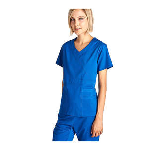 Alta calidad de manga corta elástico antiarrugas impermeable mujeres enfermera personalizado Jogger apilados uniformes conjuntos para mujeres - Product Image 6