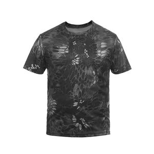 Vente en gros de t-shirts à manches courtes taille personnalisée vêtements numériques de chasse tenues d'extérieur combat chasse escalade pêche t-shirts - Product Image 6