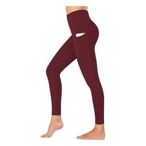 Leggings pour femmes Pantalons de yoga, pantalons de yoga de poche Contrôle du ventre Entraînement Course à pied Leggings de yoga extensibles dans 4 sens Inflow de haute qualité - Product Image 4