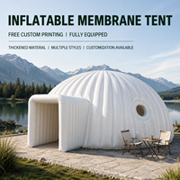 Tente dôme gonflable d'extérieur, grande, en PVC, imperméable, résistante aux UV, résistante au froid, installation rapide, abri de glamping pour le camping et les événements