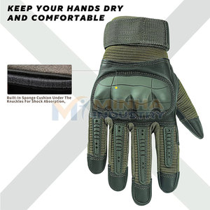 Guantes Tácticos Resistentes para Aventuras con Costuras Duraderas y Comodidad, Guantes Tácticos con Destreza Mejorada para Uso en Exteriores - Product Image 3