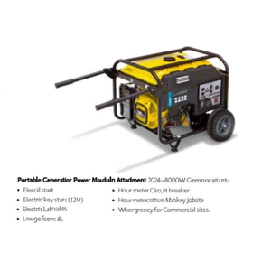 โมดูลเครื่องกำเนิดไฟฟ้าแบบพกพา รุ่น 2024-8000W สำหรับสถานที่ทำงานเคลื่อนที่ ไฟฉุกเฉินสำหรับพื้นที่เชิงพาณิชย์ - Product Image 3