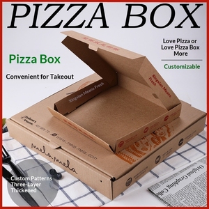 Pizza <b>Box</b> 33x33 Reusable Corrugated Paper Pizza Delivery <b>Box</b> Custom Shape - Product Image 4
