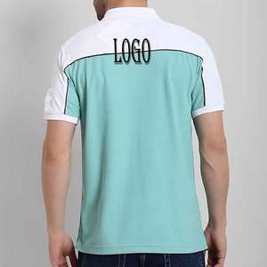 T-shirt en piqué doux de haute qualité avec logo brodé polos d'été respirants uniformes imprimés décontractés T-Shirts vierges de golf - Product Image 5