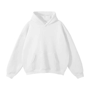 Vêtements homme 100% coton ensembles hommes sweats à capuche hiver décontracté couleur unie surdimensionné sweats à capuche hommes à capuche hauts hommes - Product Image 1