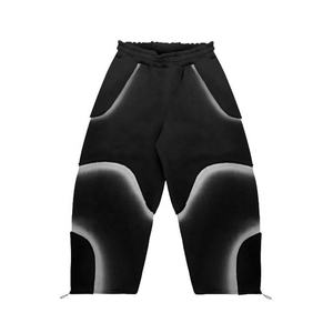 Chándales personalizados de alta calidad para correr, Sudadera con capucha y cremallera de estilo callejero + Pantalones apilados, chándales de poliéster cortavientos ligeros - Product Image 6