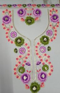 Col brodé Net Dentelle avec Sequin Travail pour Designer Sarees Blouses Robes Kurti Fashion Boutique Tailoring - Product Image 4