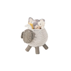 Panier en rotin en forme de mouton, panier de rangement fait main, vente en gros, écologique, fabriqué au Vietnam - Product Image 1