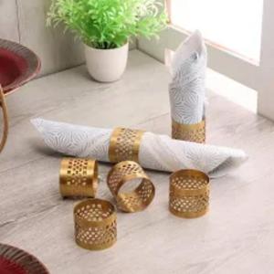 Colección de servilleteros de metal de diseño único para fiestas de comedor en casa con un toque de acabado duradero y duradero - Product Image 4