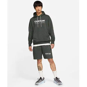 Ensemble de survêtements d'été respirants à logo personnalisé pour hommes, t-shirt à manches courtes et short décontractés, vêtements d'extérieur deux pièces - Product Image 4