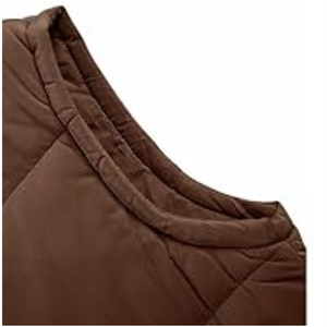 2025 nouveau Design Logo personnalisé mode hiver chaud fermeture éclair col montant sans manches bouffant veste coupe-vent avant - Product Image 6