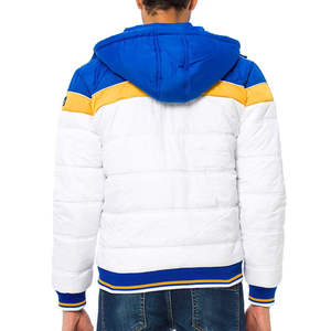 Chaqueta Acolchada de Lona Ligera y Elegante para Hombre, Impermeable y Cortavientos, con Capucha y Logotipo Frontal, para Invierno, Pedidos al por Mayor OEM ODM - Product Image 5