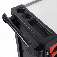 Chariot à outils mobile à 7 tiroirs, armoire roulante en acier robuste, coffre de rangement professionnel pour matériel et outils électriques