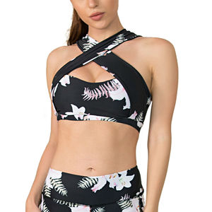 Nouvel Arrivage Ensemble de Yoga Femme Haute Qualité Personnalisé par Sublimation Tenue de Fitness pour Femme Prix Raisonnable Logo Imprimé sur le Devant 2 Pièces - Product Image 2
