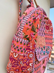 Sac à bandoulière pour ordinateur portable, sac de voyage, sac de plage, sac de shopping, style bohème, patchwork en coton fait main indien, unisexe - Product Image 5